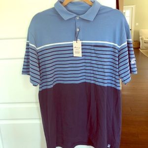 Peter Millar Blue Striped Polo Shirt
